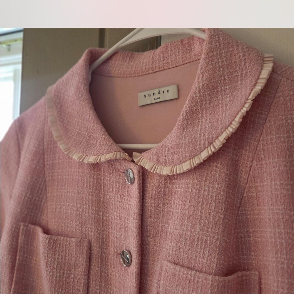 Sandro Pink Tweed Dress - Picture 6 of 6
